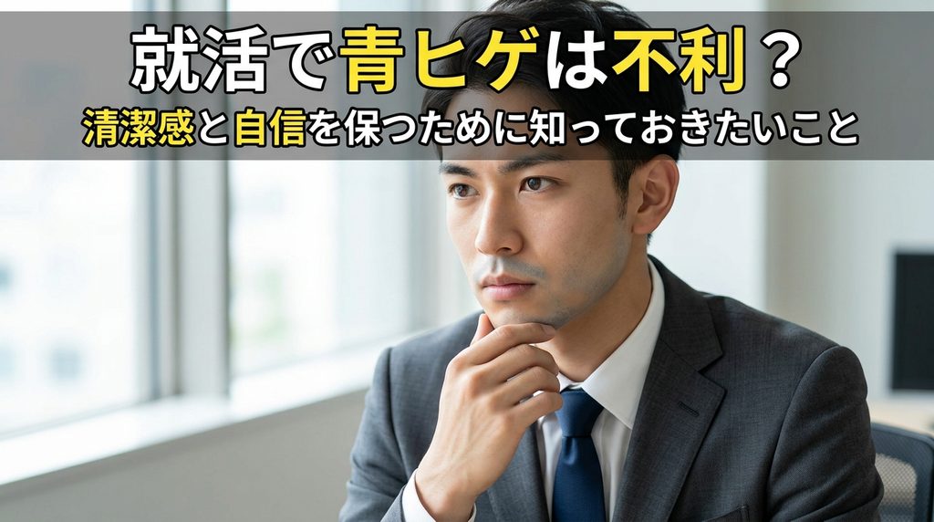 就活でヒゲは不利?青ヒゲが気になる男性が知っておきたいこと