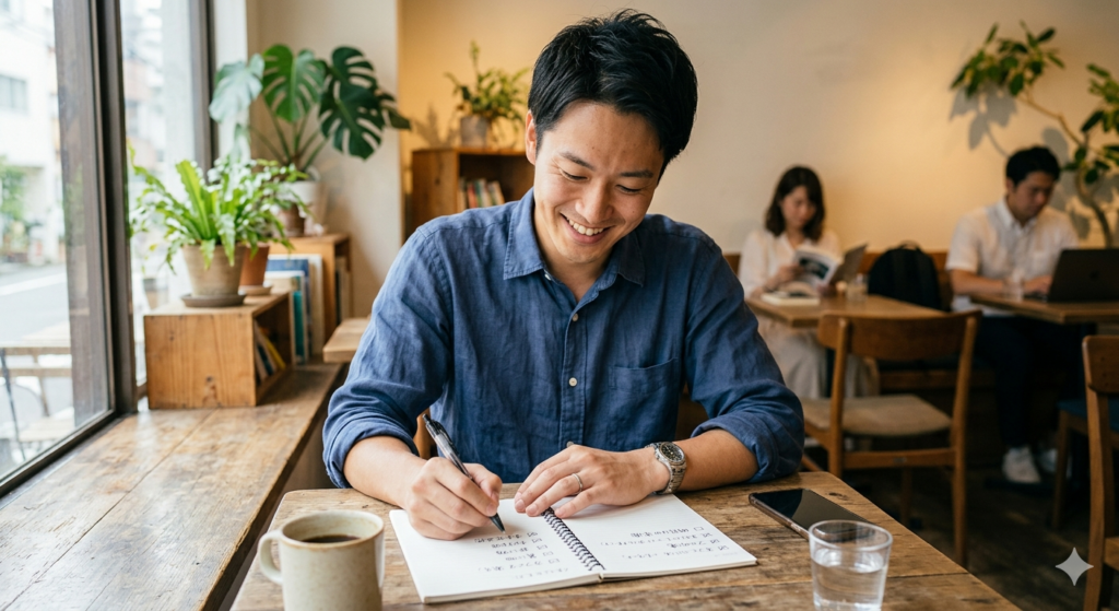 脱毛の計画を立てる男性のイメージ画像
